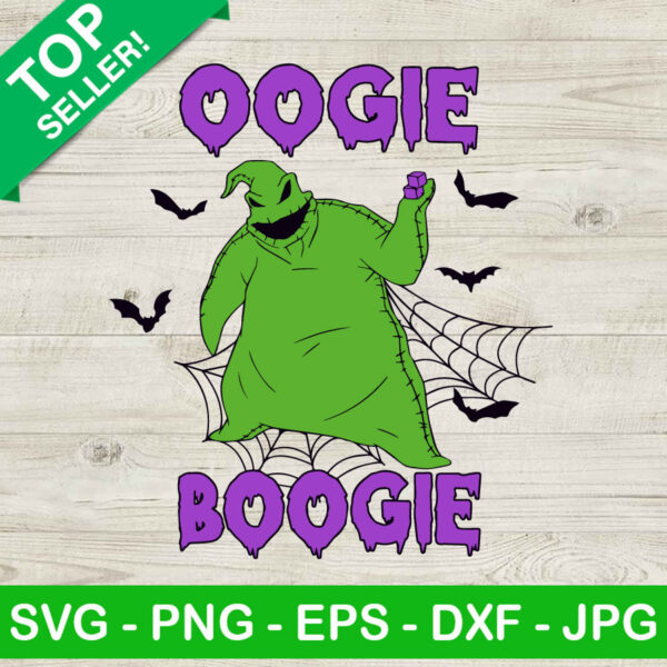 Oogie Boogie Nightmare Before Christmas SVG, Oogie Boogie Halloween SVG, Oogie Boogie With Bats SVG