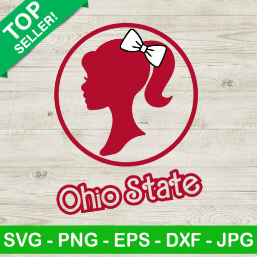 Ohio State Buckeyes Barbie Logo SVG