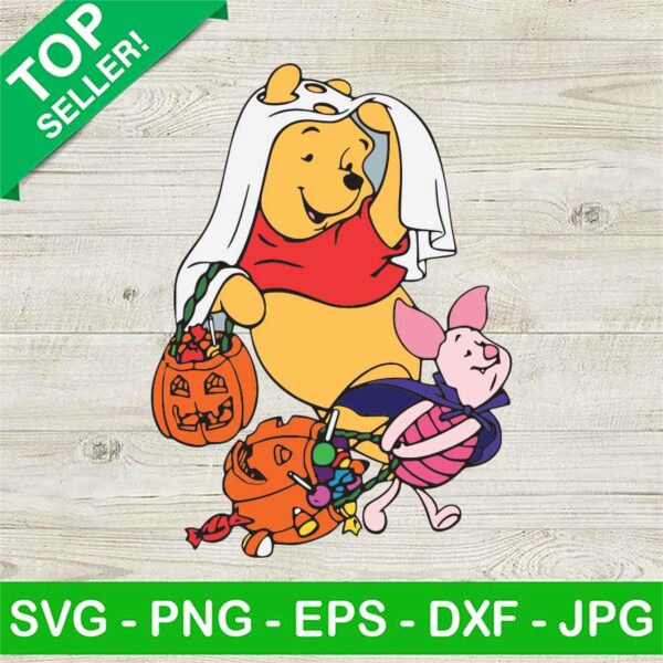 Winnie The Pooh Piglet Trick Or Treat SVG