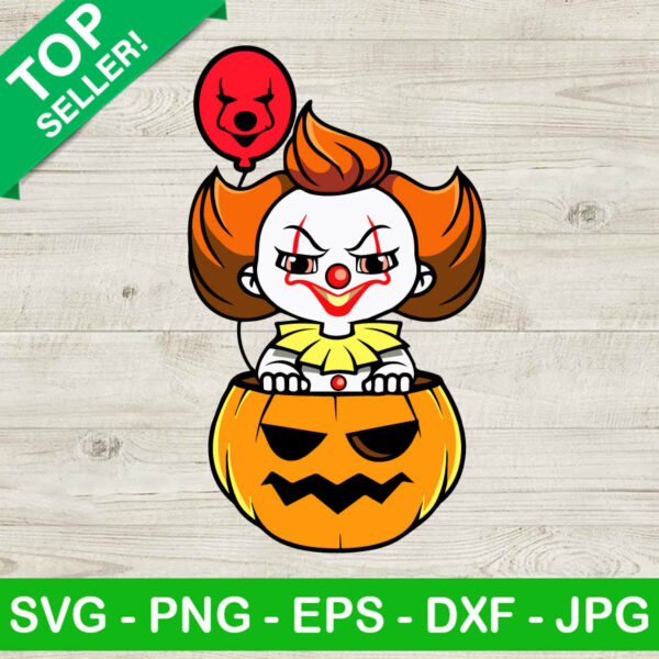 Pennywise Pumpkin Halloween SVG