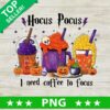 Hocus Pocus Halloween Coffee PNG