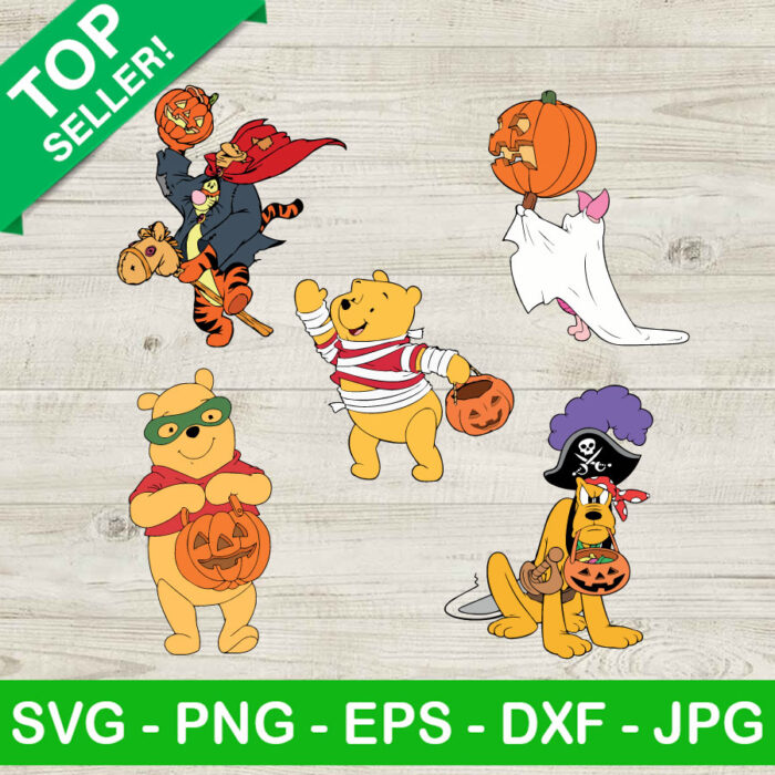 Winnie The Pooh Disney Halloween SVG Bundle