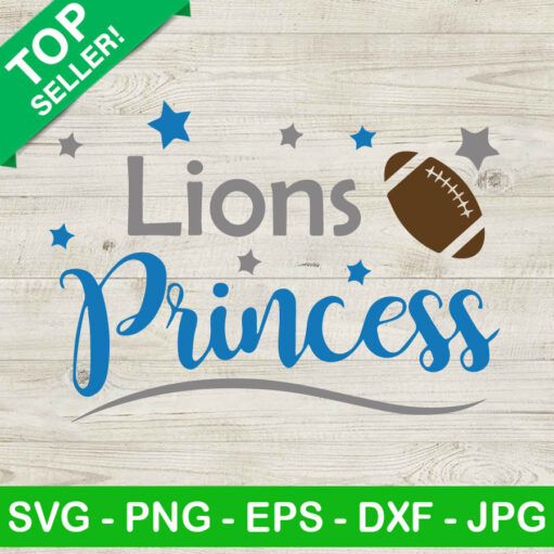 Detroit Lions Princess SVG