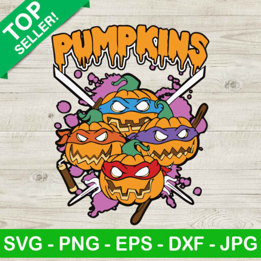 Pumpkins Turtle Ninja SVG