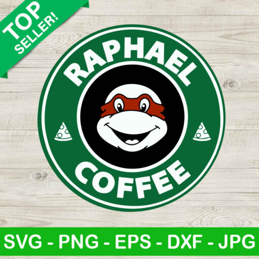 Raphael Ninja Turtle Coffee Svg
