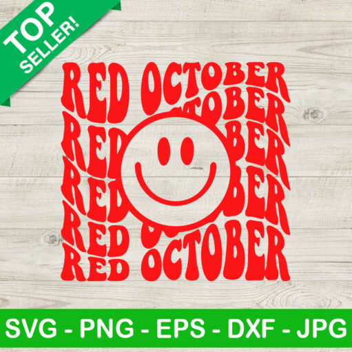 Phillies Red October Smiling Face Svg