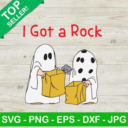 Peanuts Charlie Brown I Got A Rock SVG