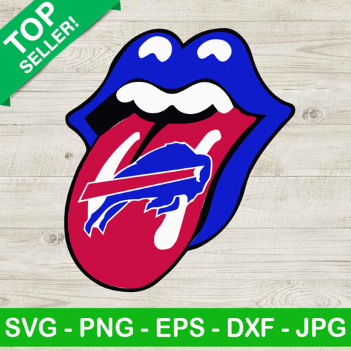 Buffalo Bills NFL Tongue SVG