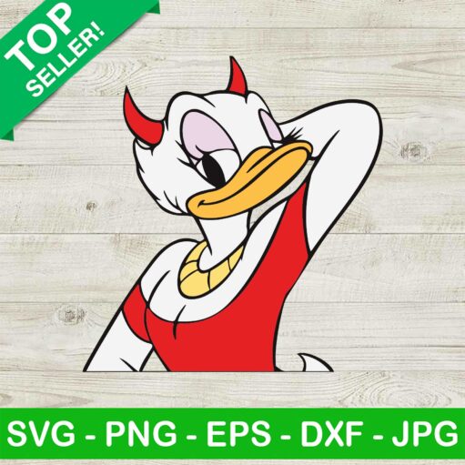 Devil Daisy Duck Halloween SVG