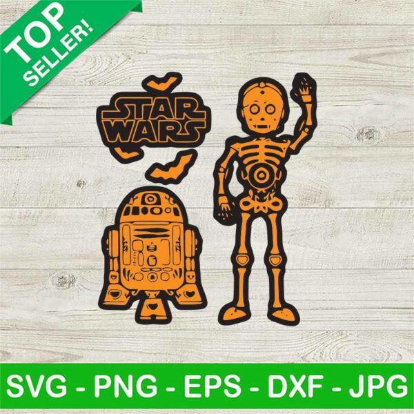 Funny Star Wars R2 D2 Halloween SVG
