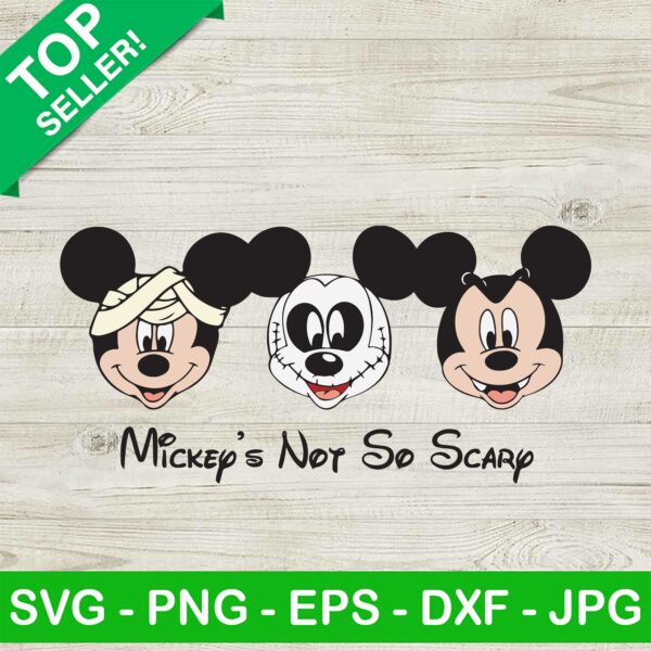 Halloween Mickey's Not So Scary SVG