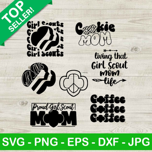 Girl Scouts mom life SVG bundle