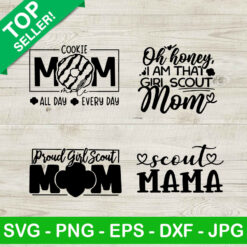 Scout mom cookie bundle SVG, Girl Scouts cookie mom SVG, Mama Scout Cookie SVG PNG cricut