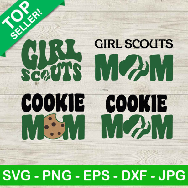 Girl Scouts Mom bundle SVG, Girl Scouts cookie mom SVG, Mom Scouts Cookie SVG