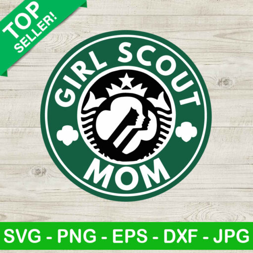 Girl Scout Mom Coffee Logo Svg