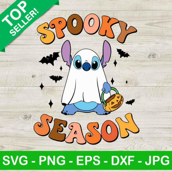 Stitch Spooky Season SVG