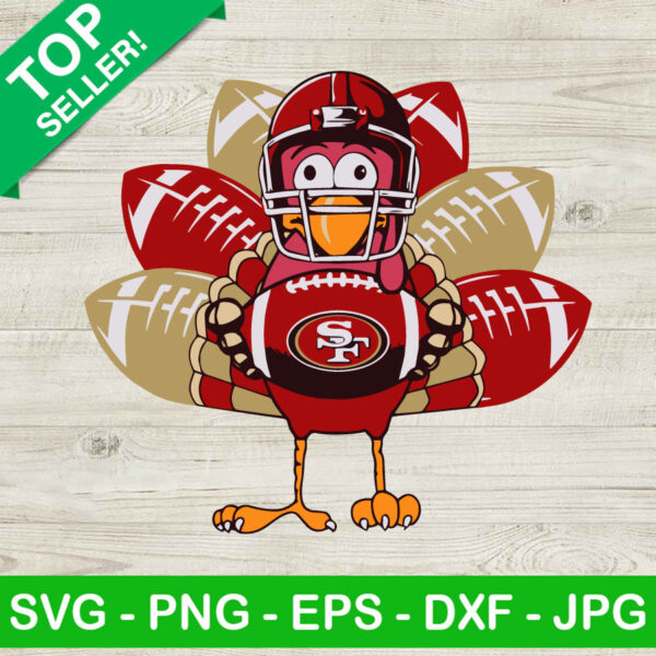 San Francisco 49ers Turkey Thanksgiving SVG