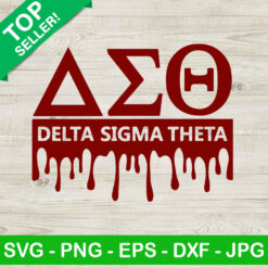 Delta Sigma Theta Drips SVG