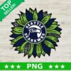 Seattle Seahawks Football With Sunflower PNG
