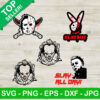 Horror Movie Characters Halloween bundle SVG