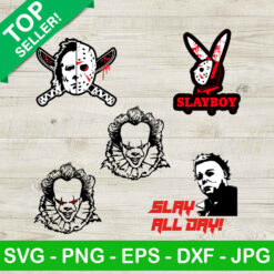 Horror Movie Characters Halloween bundle SVG
