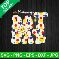 Smiling Face Hapy Dot Day SVG