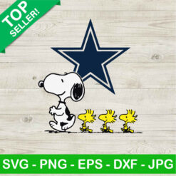 Snoopy Woodstock Dallas Cowboys SVG