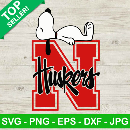 Snoopy Huskers SVG