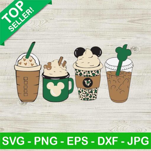 Disney Snacks Coffee Svg