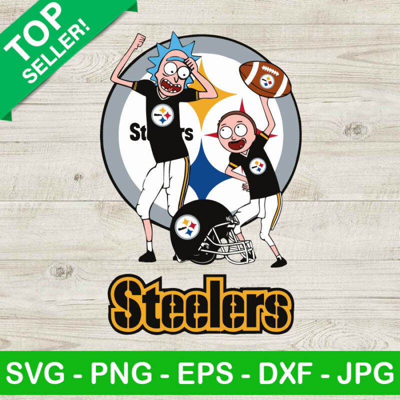 Rick and Morty Pittsburgh Steelers SVG, Pittsburgh Steelers SVG, NFL Logo SVG PNG DXF