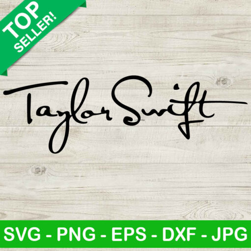 Taylor Swift Signature Svg