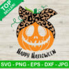 Happy Halloween Bandana Pumpkin SVG