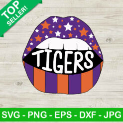 MLB Detroit Tigers Lip SVG