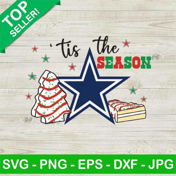 Dallas Cowboy Tis The Season SVG
