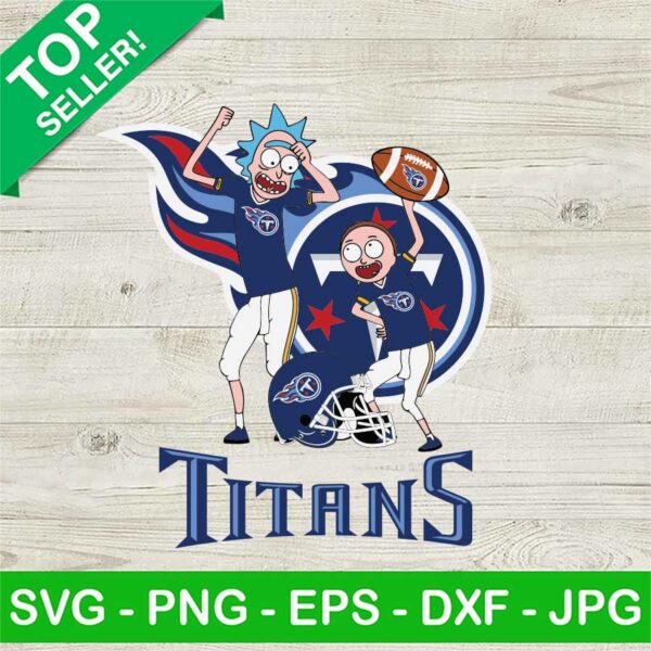 Rick And Morty Tennessee Titans NFL SVG