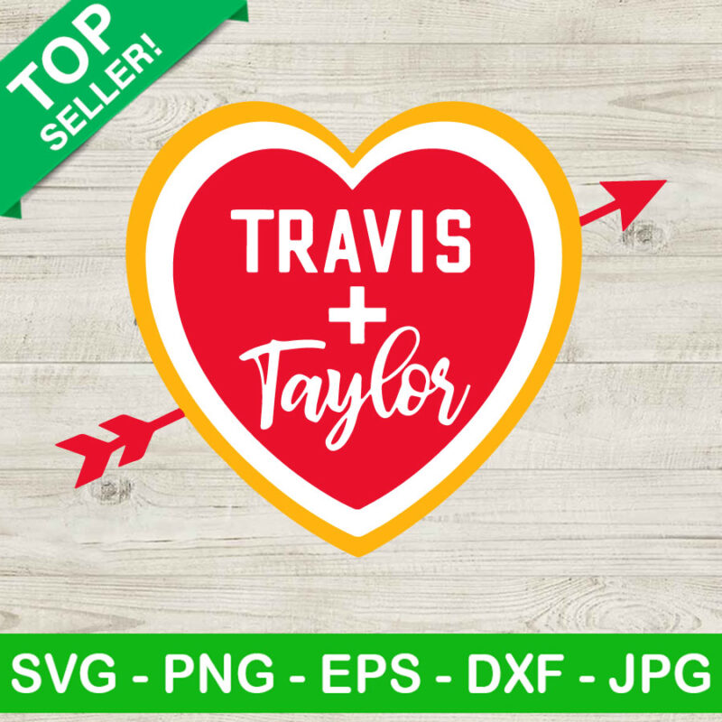 Travis Kelce Taylor Swift Heart SVG, Travis Kelce 87 SVG, Taylor Swift ...