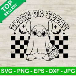 Trick Or Treat Stitch Ghost SVG