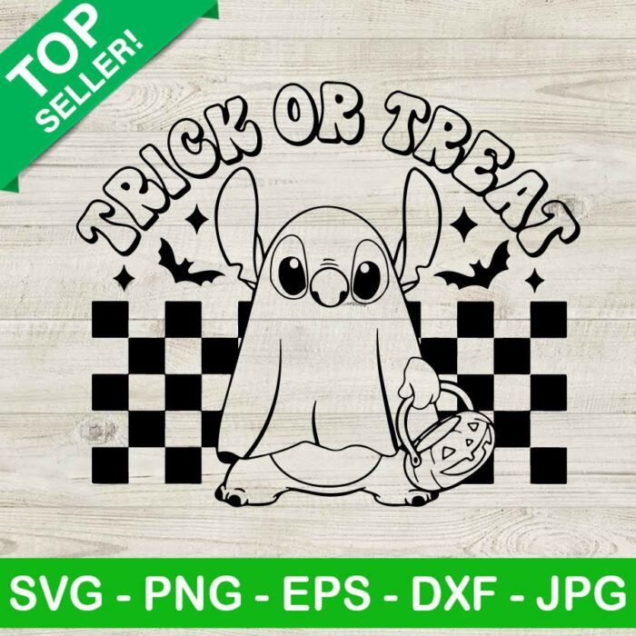 Trick Or Treat Stitch Ghost SVG