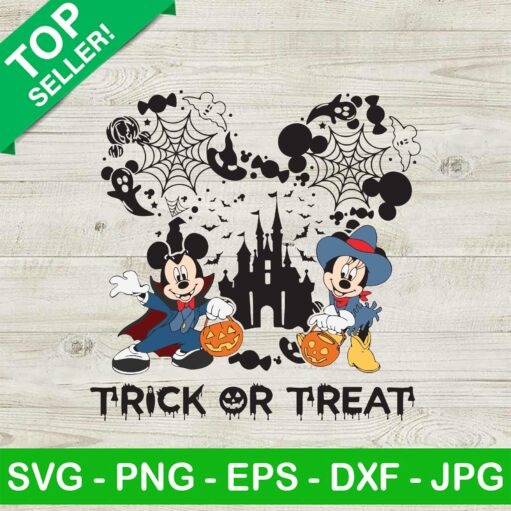 Mickey Mouse Trick Or Treat Svg