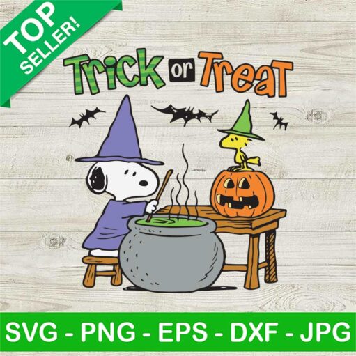 Snoopy Trick Or Treat SVG