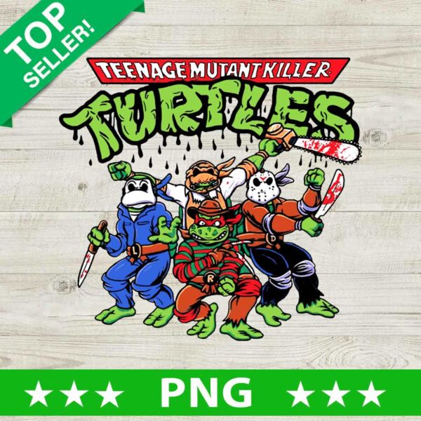 Horror Teenage Mutants Killer Turtles PNG