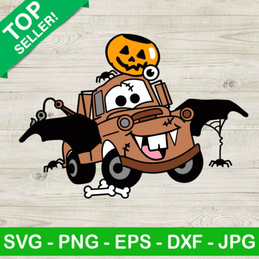 Disney Tow Mater Car Halloween Svg