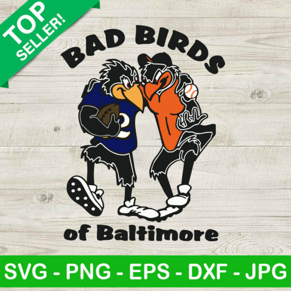 Bad Birds Of Baltimore Ravens SVG