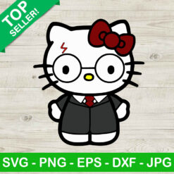 Hello Kittie Harry Potter school SVG, Harry Potter SVG, Hello Kittie SVG cut file