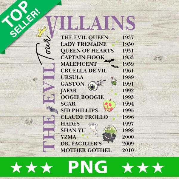 Villains Evil Tour PNG
