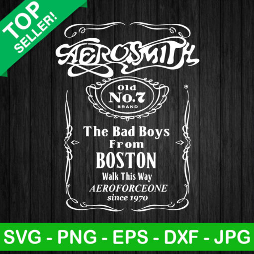 Aerosmith The Bad Boys From Boston Svg