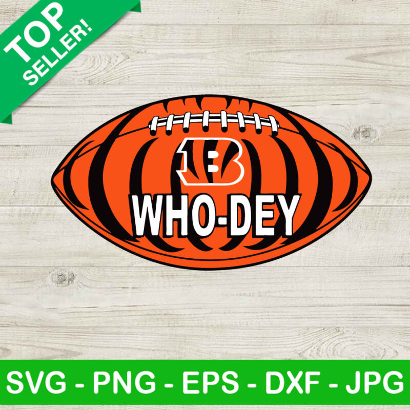 Cincinnati Bengals Who Dey Ball SVG