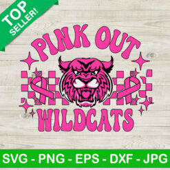 Pink Out Wildcats Breast Cancer SVG