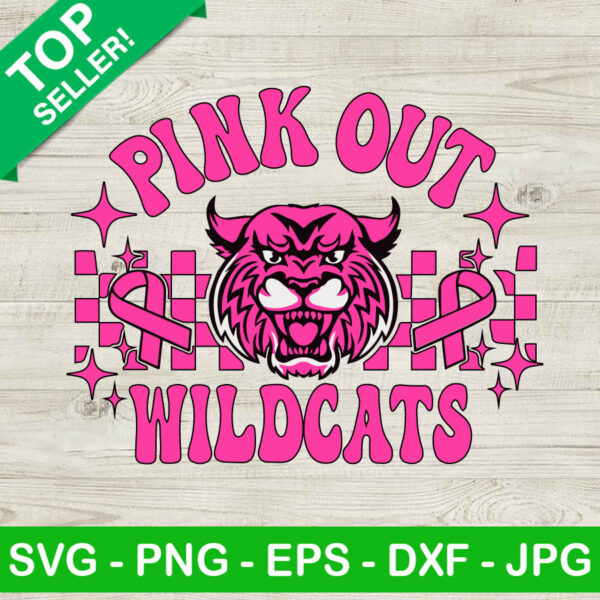 Pink Out Wildcats Breast Cancer SVG