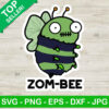 Funny Halloween Zombie Bee SVG